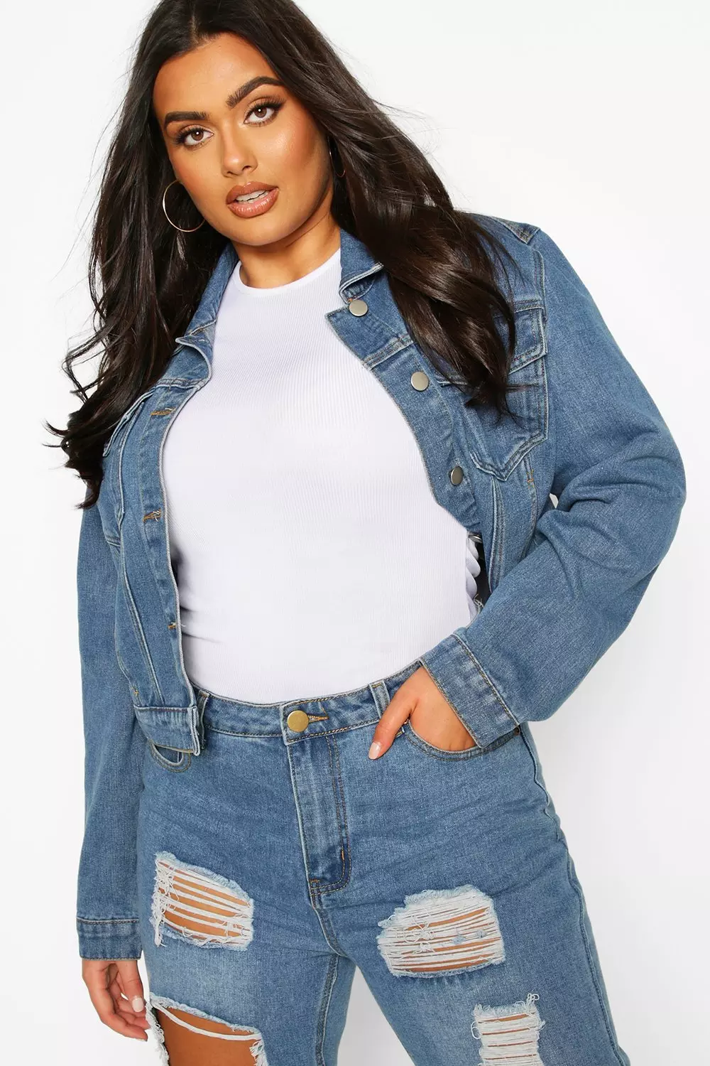 Plus size hotsell cropped jacket